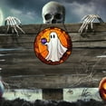 thumbnail image 4 of Stained Glass Window Hanging - Halloween Decorations White Ghost Suncatcher for Garden Spooky Sun Catchers, 4 of 6
