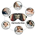 thumbnail image 7 of Goofa Gothic Skull With Roses Printed Sleep Eye Mask for Men Women, Zero Eye Pressure Sleeping Mask, Light Blocking Night Blindfold, Soft Eye Shade Cover, 7 of 7