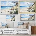 thumbnail image 4 of Designart "Serenity by the Ocean on the Beach II" Nautical & Beach Floater Framed Canvas Print, 4 of 7