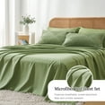 thumbnail image 4 of Davulos 7 Pieces Bed in a Bag Queen Boho Green Bedding Comforter Sets All Seasons, Geometric Tufted Bed Set with Comforter, Sheets, Pillowcases & Sham, 4 of 9