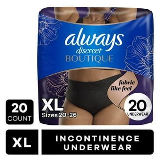 always バック Always Discreet Incontinence Underwear, Leak Protection, XL, 26 Ct