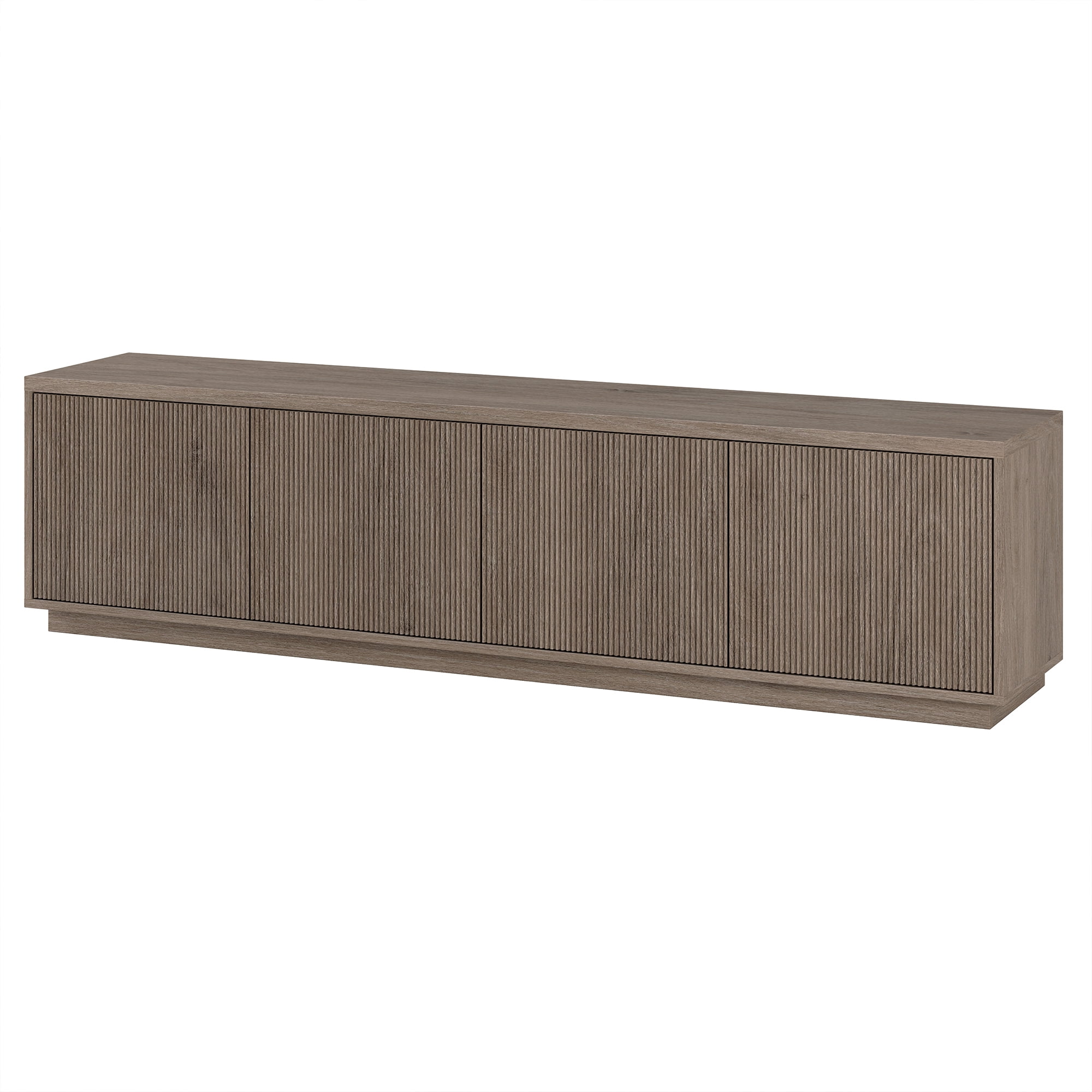 Hanson Rectangular TV Stand for TV's up to 85" in Antiqued Gray Oak