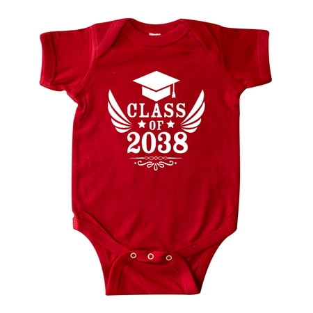 

Inktastic Class of 2038 with Graduation Cap and Wings Gift Baby Boy or Baby Girl Bodysuit