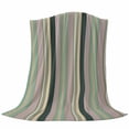 thumbnail image 6 of Green Yellow Striped Blanket Soft Cozy Warm Throw Blanket for Couch, Plush Fuzzy Flannel Fleece Blankets for Sofa, Modern Stripes Art Farmhouse Bed Blankets Lightweight Gifts for Women, 50"x80", 6 of 9