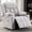 Grey, variant on Sfxingyou Power Swivel Rocker Recliner Chair, Rocking, Adult, Fabric, Solid Print, Home Theater, Heated and USB/Type-C, Dark Grey