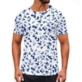 thumbnail image 1 of Sea la Camisa Ligera Divertido Camuflaje Impreso Cuello Redondo Vintage Camisas de Manga Corta para las Camisas de las Mujeres, 1 of 9