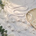 thumbnail image 2 of Miallo 4-Piece Handmade White Rose Bridal Hair Vine and Hair Pins Set, Crystal Pearl Floral Hair Accessories for Women’s Special Occasions, 2 of 8