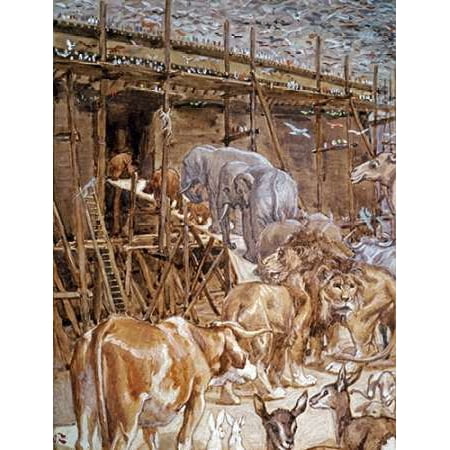 The Animals Enter the Ark Poster Print by James