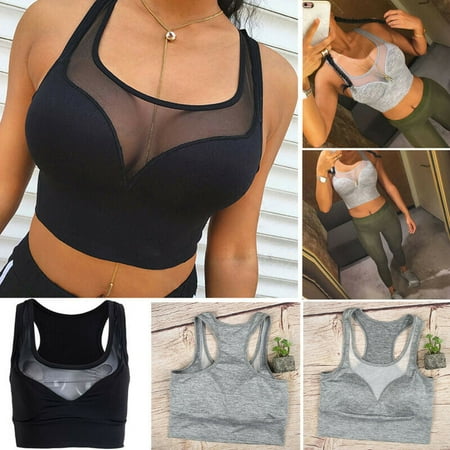 US Womens Large Size Thickening Sports Bra Vest Gym Fitness Yoga Running Bra (Best Sports Bra For Running With Large Breasts)
