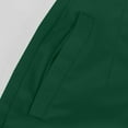 thumbnail image 5 of Stamzod Work Pants Women Clothing Summer Solid Color Slim Fitting Cropped Pants with Pocket Casual Oversized High Waistd Capri Pants for Women Green XXL, 5 of 6