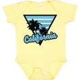 thumbnail image 3 of Inktastic California with Triangle and Palm Trees in Blue Boys or Girls Baby Bodysuit, 3 of 5
