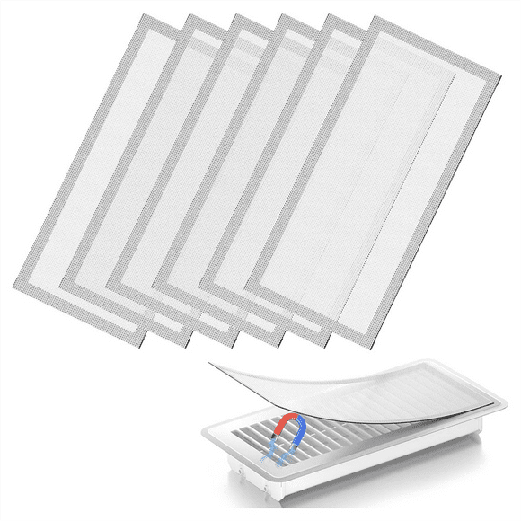 Floor Vent Cover, Magnetic Vent Cover Mesh Ventilation Filter for Home Floor/Wall/Ceiling to Capture Debris Hair Dust B