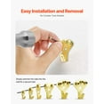 thumbnail image 6 of 130 Pcs Heavy Duty Picture Frame Hanging Kit, Metal Hook Hangers with Nails for Wall Mounting, Supports 10 to 100 lbs, Secure Photo & Art Hanging Hardware for Home Gallery, 6 of 11