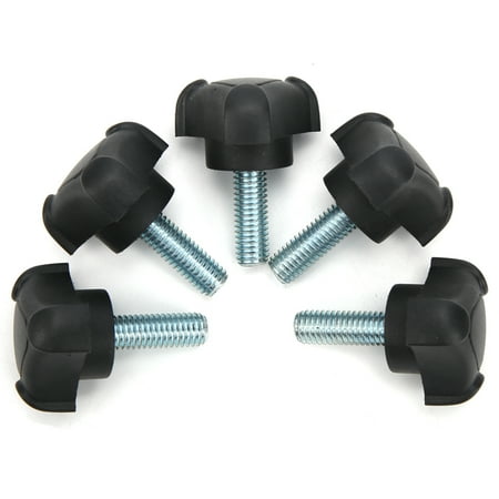 

Domqga 5Pcs Adjustable Knob Bolt Plastic Arc Handle Screw Hand‑Twisted Locking Handle M8 23mm Plastic Locking Handle Fastener