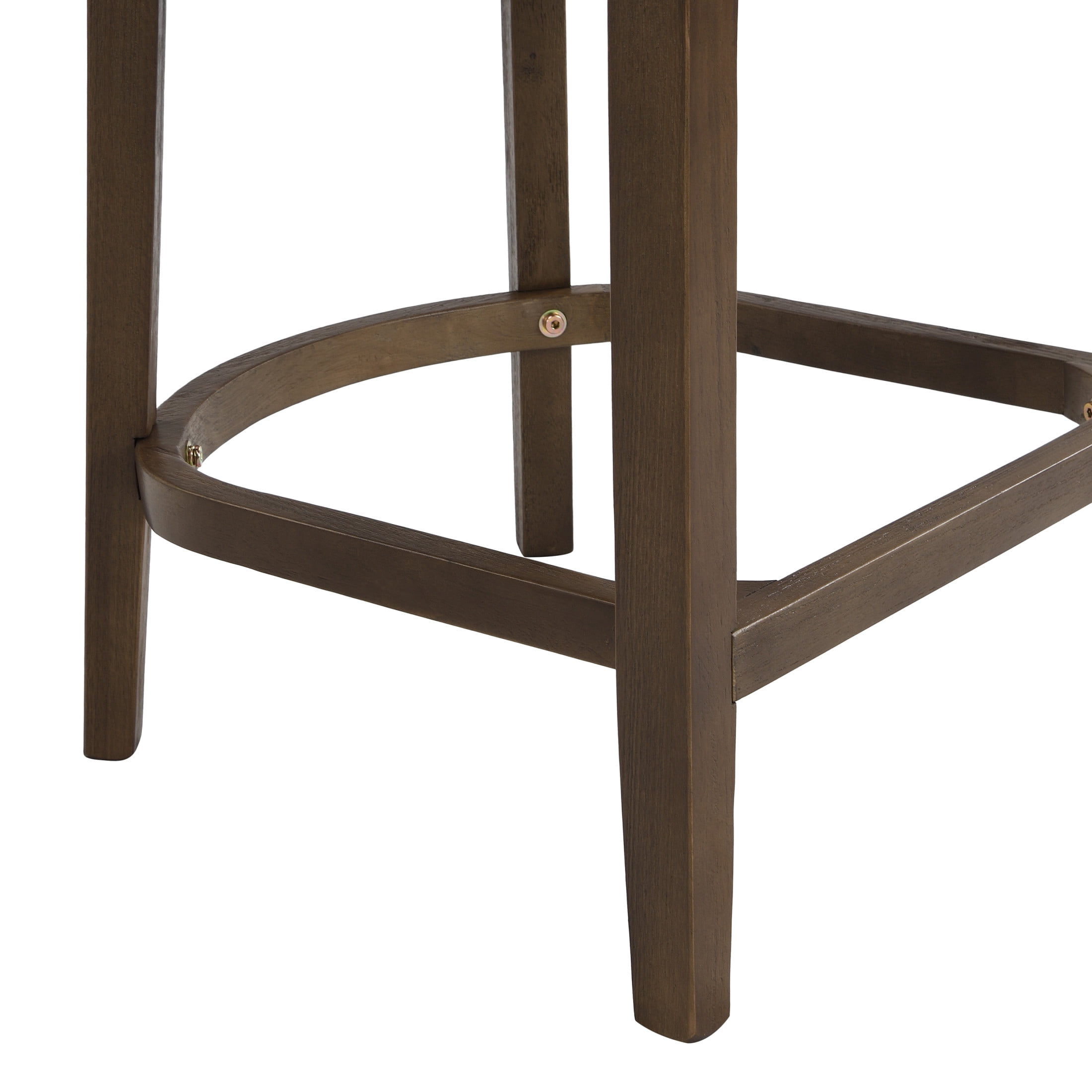 Christopher Knight Home 3-Piece Counter Height Dining Set, Pub Table with Rattan Arm Stools, Walnut