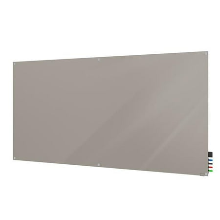 Ghent HMYSN45LG Harmony Glass Whiteboard with Square Corners, 4 x 5 ft. - Lilac Gray