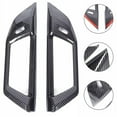 BAGUER ABS Carbon Fiber Bpillar Air Outlet Vent Frame Trim Cover For BMW 5 Series 2024