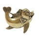 thumbnail image 5 of Estatua de pez de latón, figura de pez, centro de mesa, artesanía, figura de animal marino para Estilo B, 5 of 9