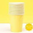 thumbnail image 2 of Under $5 Disposable Cups, Yellow Paper Cups, 10-Pack 9Oz Disposable Paper Cups, Heavy Duty Drinking Cups for Party Events, Cold & Hot Beverage Compatible, by Goohae, 2 of 4
