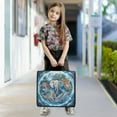 thumbnail image 4 of 3 Ring Zipper Binder with Shoulder Strap Waterproof Trapper Keeper 2 Inch D-Ring 500 Sheets Capacity Elephant Zebra Tiger Bear Dolphin, 4 of 8