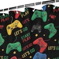 thumbnail image 3 of Colorful Controllers Games Icons Black Pattern Shower Curtain 72"x72" ,Bathroom Decorative Shower Curtains Set with 12 Hooks,Modern Waterproof Washable Shower Curtain, 3 of 6