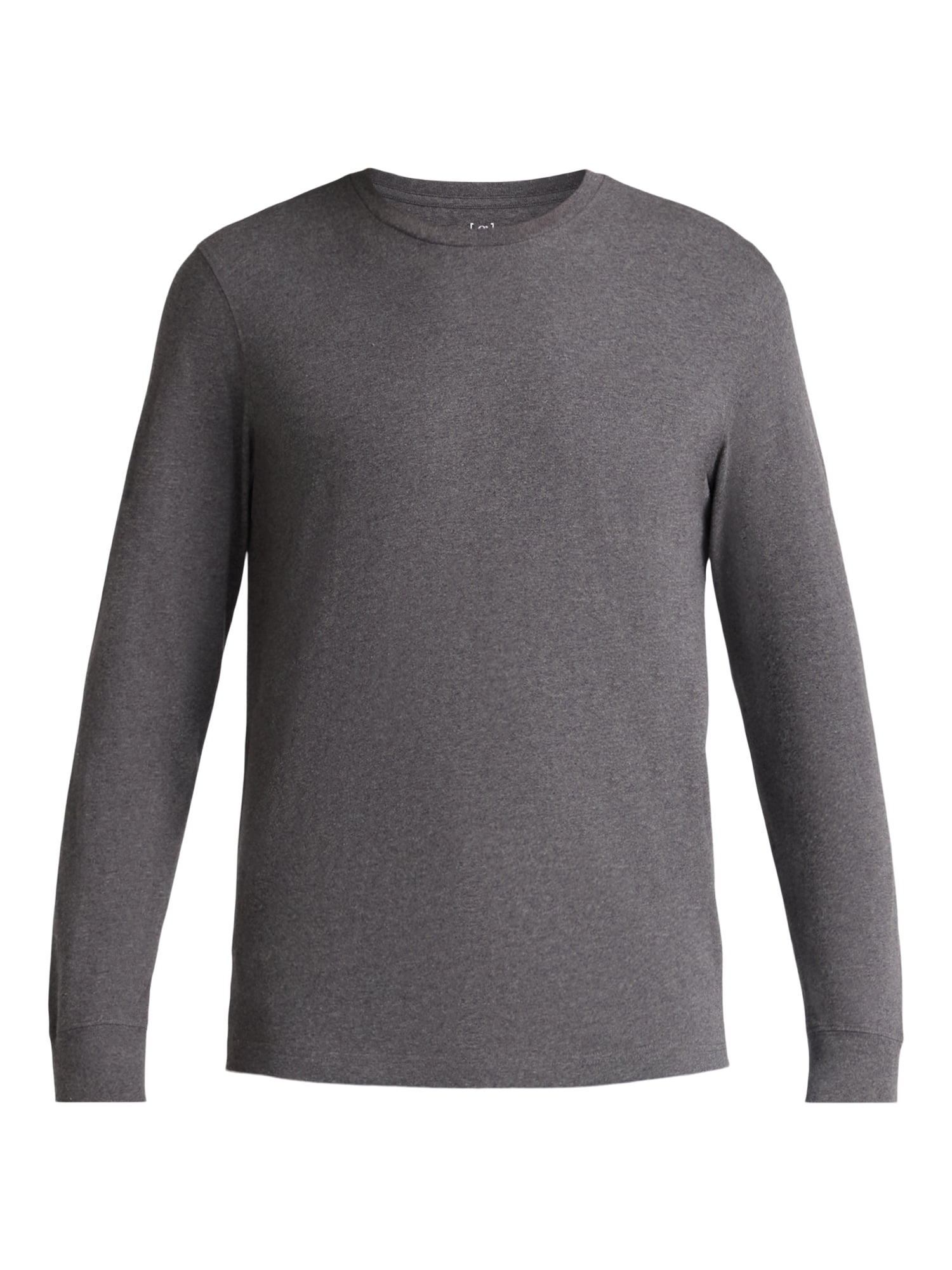 George Men's and Big Men's Cotton Crewneck Tee with Long Sleeves, 3-Pack, Sizes XS-3XL