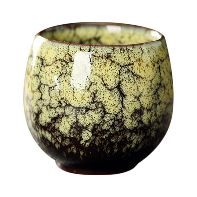 Taza de té de cerámica portátil sin asas, taza de café, taza de kung fu para la ceremonia del té G