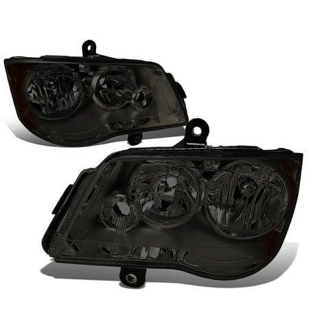 08 Dodge Grand Caravan - For 2008 to 2017 Chrysler Town & Country / Dodge Grand Caravan Headlight Smoked Housing Amber Corner Headlamp 09 10 11 12 13 14 15 16 Left+Right