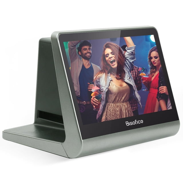 Bisofice Film scanner,App Support 48w Lcd Screen Free Screen Free App 48w Display Scanner 135 Film(36 Slide Scanner /110 Film/super8/ To 7'' Lcd Screen 135 Film(36 * Film(36 * /110 Free App Support