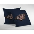 thumbnail image 2 of 18" Denim Blue Butterfly Indoor Outdoor Zippered Throw Pillow, 2 of 4