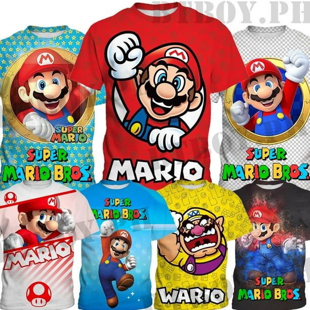 Camisa de mario bros para niño hotsell