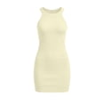 thumbnail image 4 of Womens Summer Tank Dress Crewneck Sleeveless Slim Fitting Bodycon Mini Dresses Beach Casual Party Dresses, 4 of 5