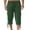 Green, variant on Capris Pants for Men Loose Fit Wide Leg Baggy Pants with Pockets Drawstring Elastic Waist Solid Color Casual Lightweight Beach Yoga Pants Blue L