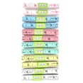 thumbnail image 1 of Tailor Measuring Tape, Body Measuring Tape, 12pcs 150cm/60" Measuring Tape Soft Flat Sewing Ruler Body Measuring Tape Tool For Home Waistline Cloth Knitting, 1 of 8