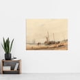 thumbnail image 2 of Bonington Coast With Beached Boats Figures 1823 Painting Extra Large XL Wall Art Poster Print, 2 of 3