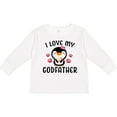 thumbnail image 3 of Inktastic I Love My Godfather with Cute Penguin and Hearts Girls Long Sleeve Toddler T-Shirt, 3 of 5