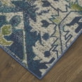 thumbnail image 3 of Feizy Foster Transitional Oriental, Blue/Green/Ivory, 7'10" x 11' Area Rug Easy Care Stain Resistant Fade Resistant Vintage Floral & Botanical Floor Rug for Living room Bedroom, 3 of 9