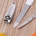 thumbnail image 3 of Pink Case 3Pcs/Set Pedicure Manicure Set - Nail Clippers Nails File Eye Scissores Kit Women Girl's Make Up Tools, 3 of 5