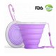 thumbnail image 2 of Taza de agua plegable de silicona Bober, taza plegable y extensible, taza de agua de viaje con tapa para viajes, senderismo, Camping Sincero Hogar, 2 of 6