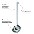 thumbnail image 2 of Rösle Stainless Steel Hooked Handle Ladle with Pouring Rim, 4.1-Ounce, 2 of 6