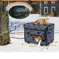 thumbnail image 4 of Casa De Gato Con Calefacción, Casa De Gato Con Calefacción Con Calefacción Elevada Para Mascotas Exteriores En Invierno, Refugio De Gatito Aislado Con Almohadilla, 4 of 7