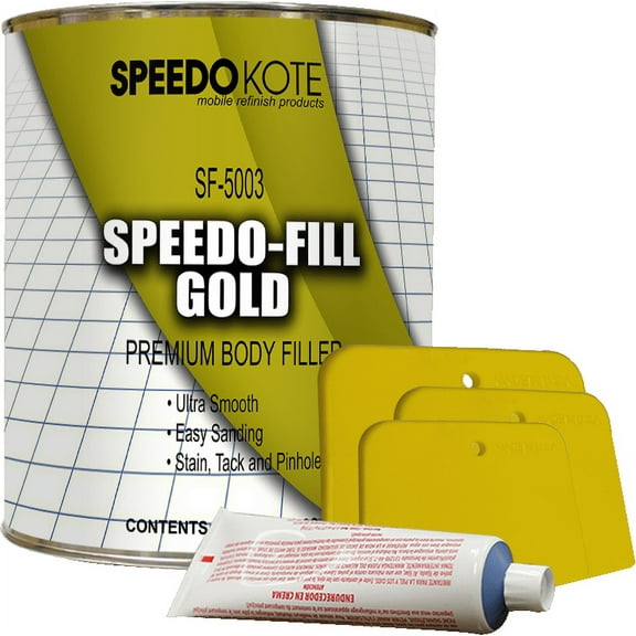Speedo-Fill GOLD PREMIUM LIGHTWEIGHT BODY FILLER, SF-5003 HARDENER & SPREADERS