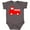 Charcoal Grey, variant on Inktastic Cute Red Firetruck Boys or Girls Baby Bodysuit