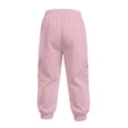 thumbnail image 5 of ZHOGXU Lightweight Summer Solid Color Cargo Trouse With Pocket Elastic Waist Kids Girls Pants Outdoor Activities, 5 of 9