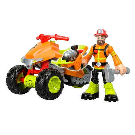 Rescue Heroes Forrest Fuego & Fire Tracker Vehicle