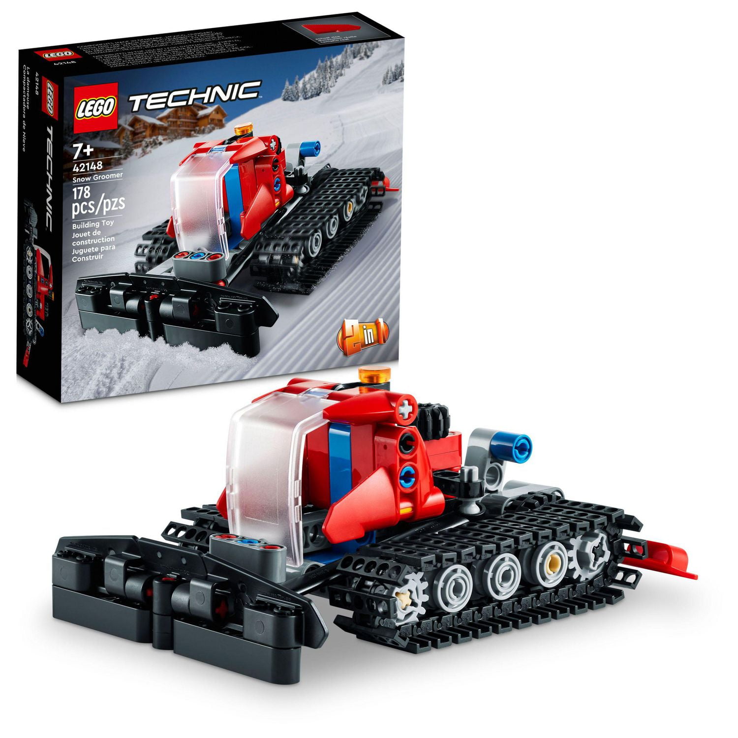 冬 LEGO Technic Snow Groomer 2in1 Vehicle Snowmobile Set 42148