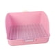 thumbnail image 3 of Caja de arena para conejos, bandeja para orinar, jaula antisalpicaduras, inodoro, caja de cama para Rosa, 3 of 8