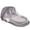 Gray, variant on Foldable Portable Travel Bed with Mesh Mosquito Canopy Breathable Lightweight Bassinet for Camping Hotel Outdoor Trips, 1 Piece