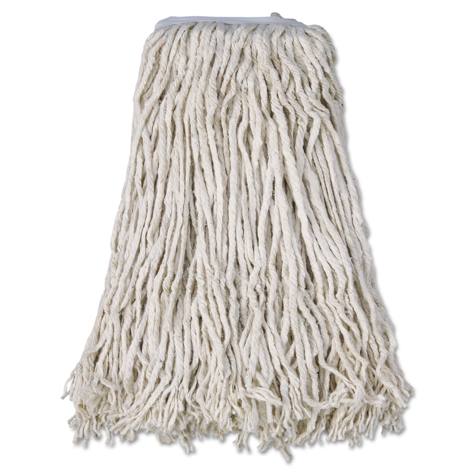 Cotton Mop Head, Cut-End, #32, White, 12 Carton by BOARDWALK