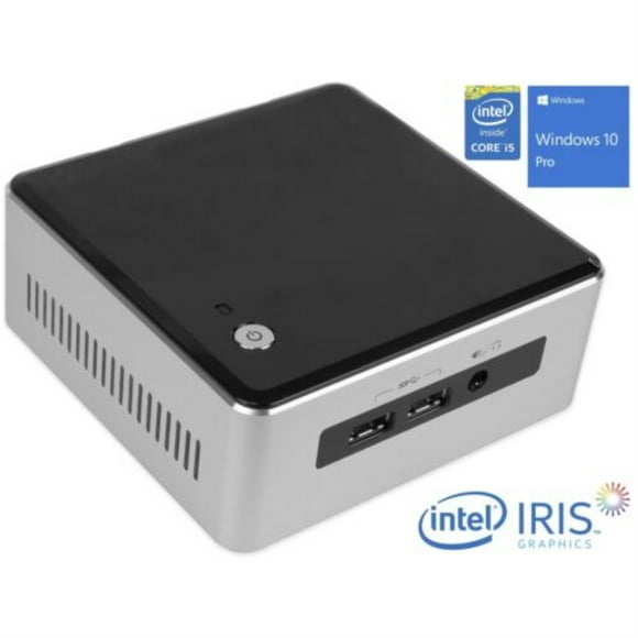 Refurbished Intel NUC5i5RYH Mini Desktop, Intel Dual-Core i5-5250U Upto 2.7GHz, 4GB RAM, 128GB SSD, MiniDP, MiniHDMI, Wi-Fi, Bluetooth, Windows 10 Pro